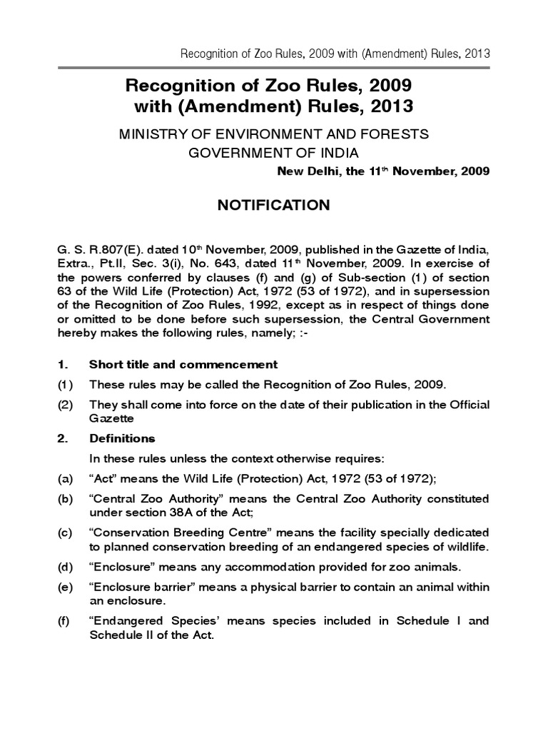 Zoo Criteria Requirements PDF Zoo Autopsy