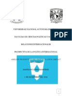 Prospectiva de La Polítcia Internacional - Punto 6 de La Agenda 2030 de La ONU