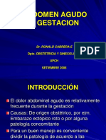 Abdomen Agudo y Gestacion