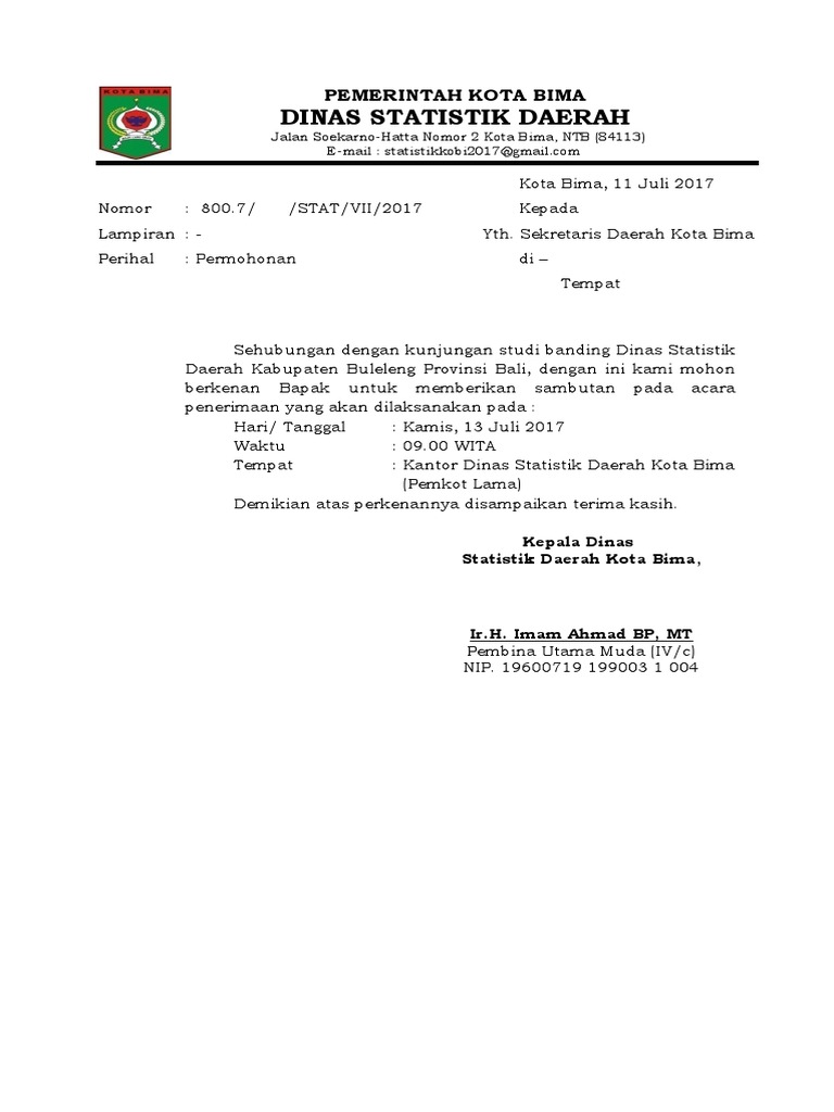 Contoh Surat Permohonan Sambutan Gubernur Diy - IMAGESEE