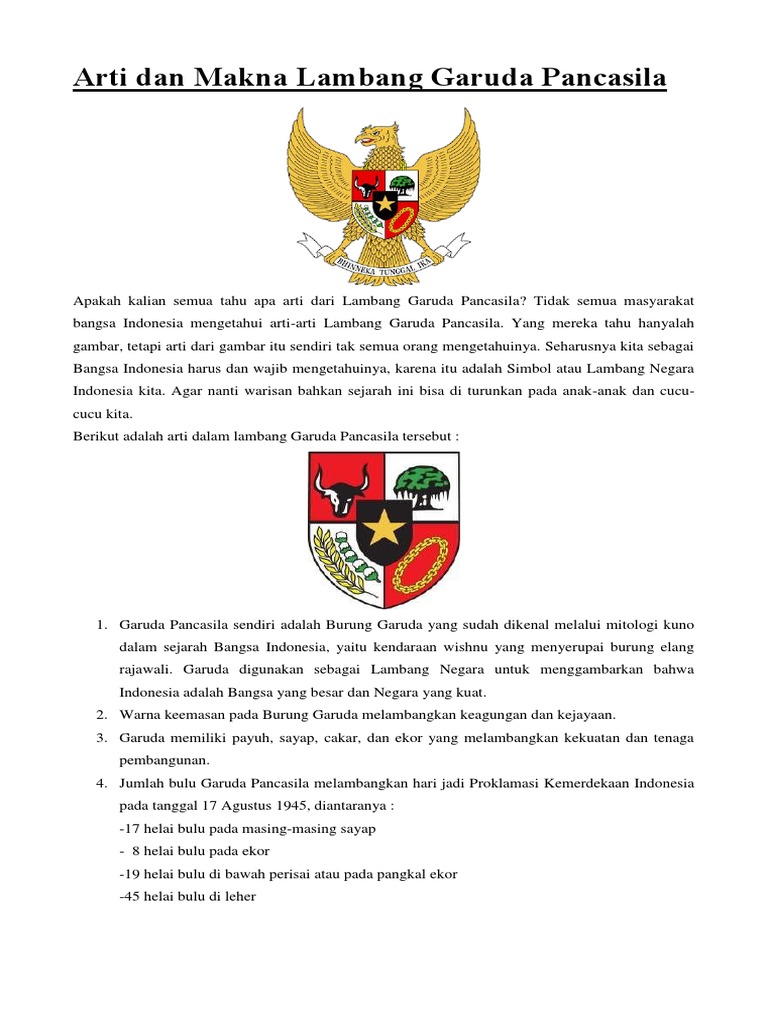 Unduh 44 Koleksi Gambar Garuda Pancasila Dan Maknanya Terbaik Gratis HD