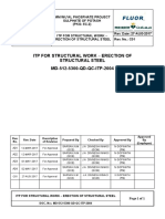 Itp For Structural Work - Erection of Structural Steel MD-512-5300-QD-QC-ITP-2004