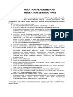 1.persyaratan Permohonan Pengangkatan Sebagai Ppat