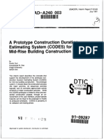 A Prototype Construction Duration: Estimating System (CODES) For Mid-Rise Building Construction