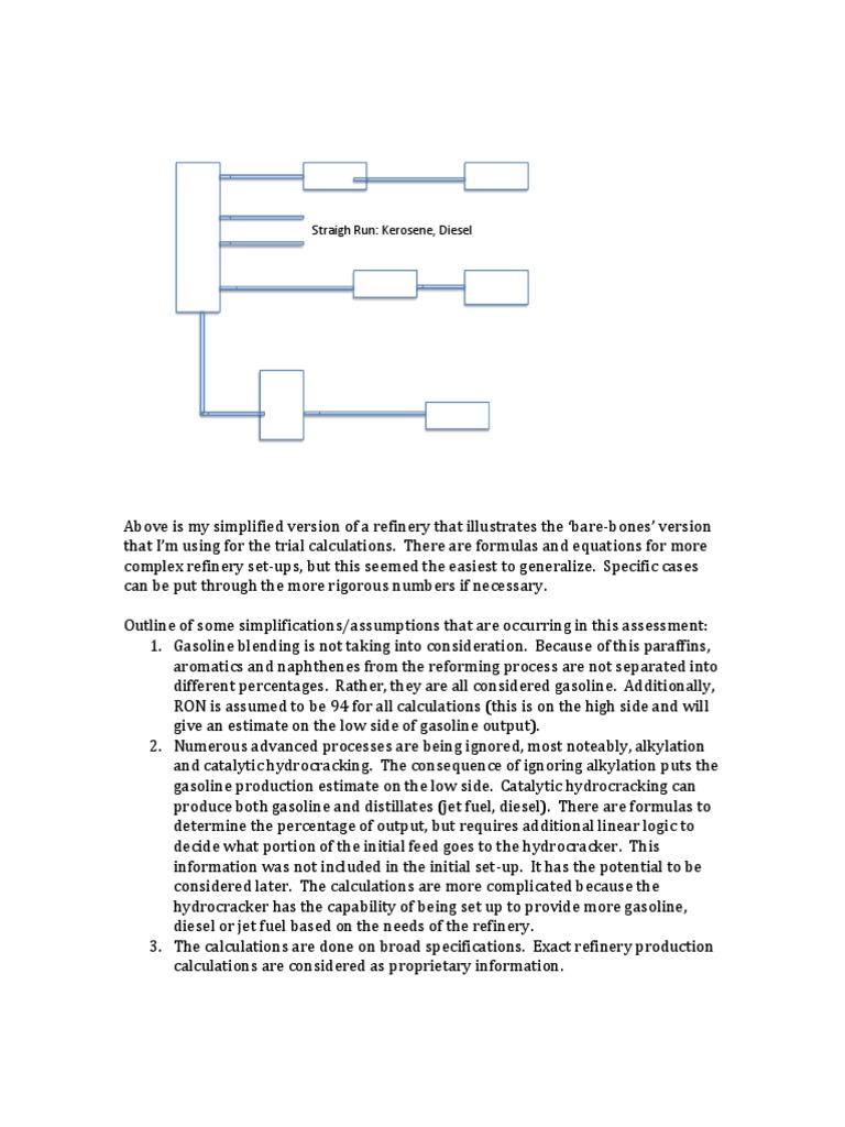 Simplified Refinery Calculations Guide | PDF | Cracking (Chemistry ...