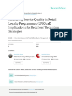 Measuring Service Quality in Retail Loyalty Programmes