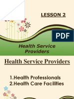 Lesson 2 Health Service Providers