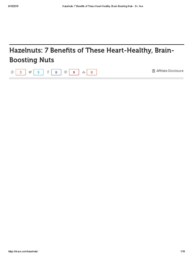 Hazelnuts 7 Benefits of These HeartHealthy, BrainBoosting Nuts DR PDF Nutrition Diet