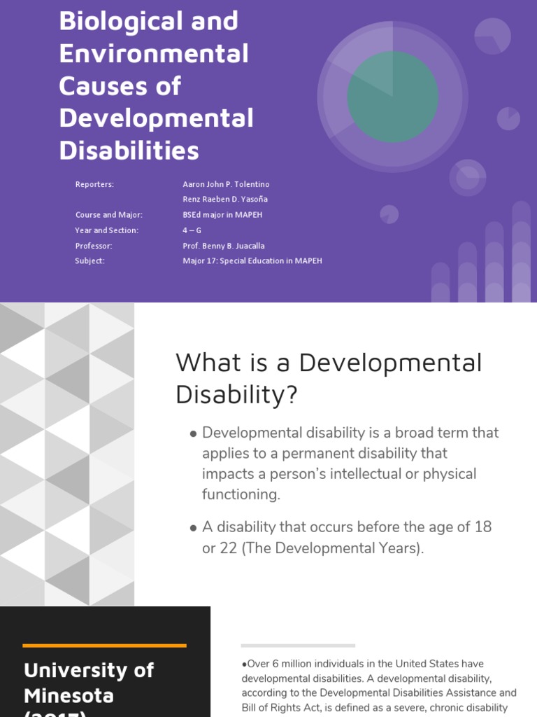 what are the causes of disability pdf