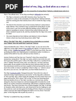 ”The Stig” is a symbol of me, Stig, as God alive as a man :-) 