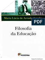 sumário - Filosofia da Educação​, M.L.A. Aranha.pdf