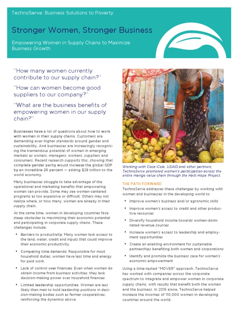 Empowering Women in Supply Chains | PDF | Empowerment | Supply Chain