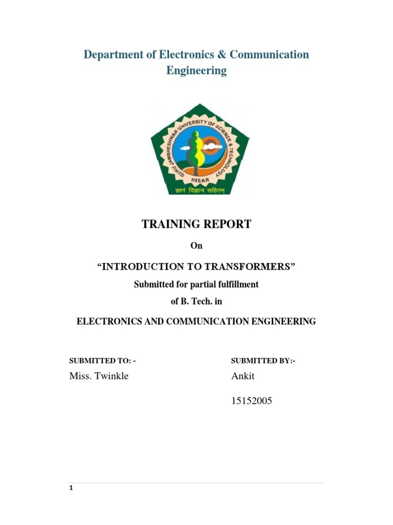 Report On Transformer | PDF | Transformer | Electromagnetic Induction