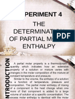 The Determination of Partial Molar Enthalpy