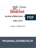 Catalog Evenimente Bookfest Chisinau 2017