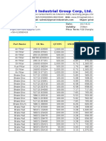 Jiangsu Great Industrial Group Corp, LTD.: Date: Validity: Price Term