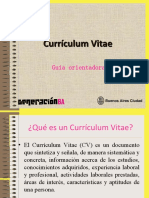 Currículum Vitae - Guia Orientadora - GeneraciónBA