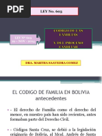 LEY 603 CÓDIGO DE FAMILIAS DE BOLIVIA