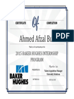 2015 Baker Hughes Internship Program: Talent Acquisition Manager University Relations