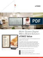 nTAKE Value: Multi-Screen Digital Menu Board Solution