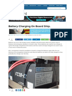 Battery Charging On Board Ship.