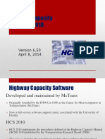 Highway Capacity Software 2010: April 8, 2014