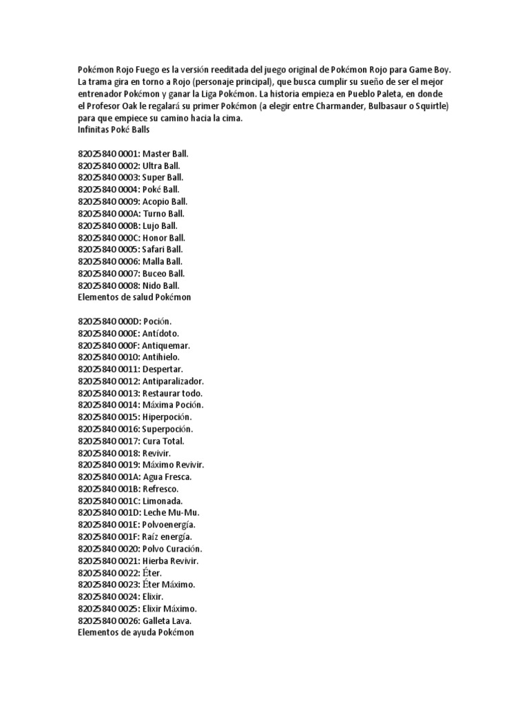 Trucos Pokerojo Pdf Aplicacion Movil Pokemon