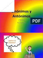 Sinónimos y Antónimos