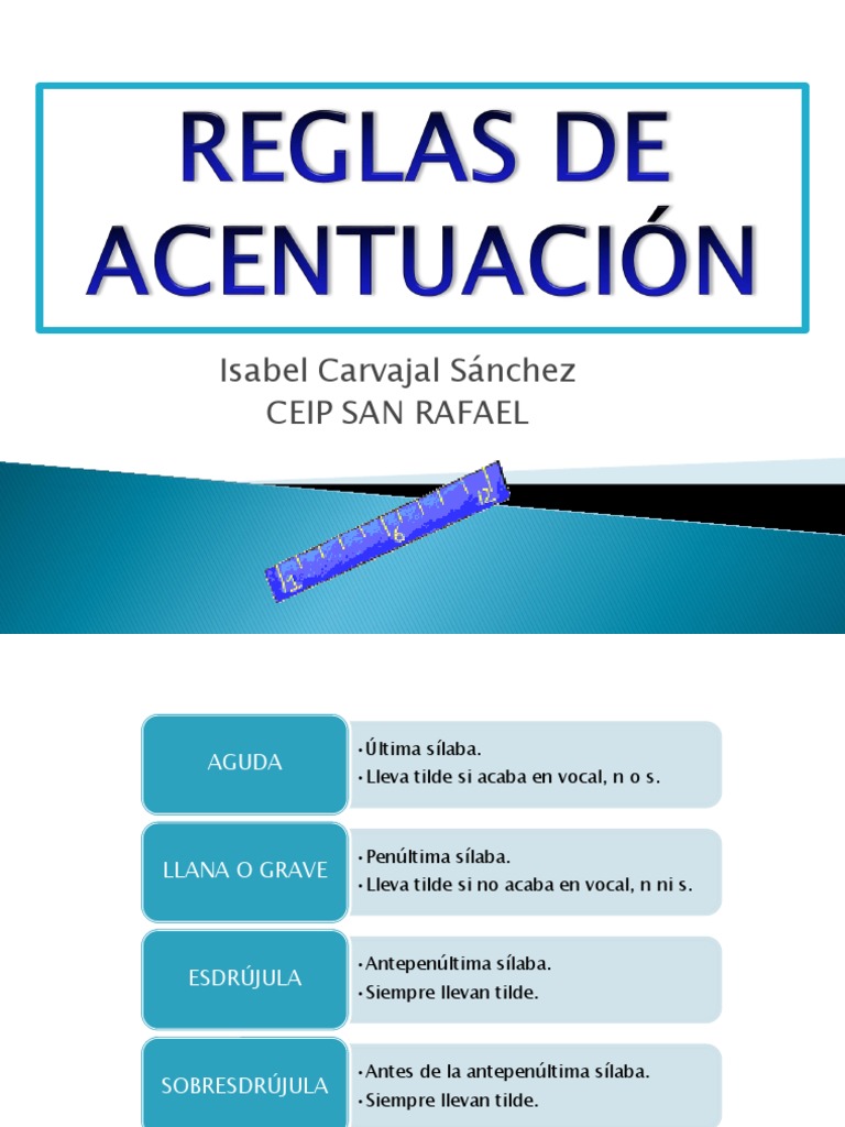 Reglas de Acentuacion | PDF | Vocal | Voz humana