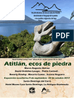 Catálogo Exhibición Atitlán, Ecos de Piedra, Taller-Escuela de Escultura en Piedra