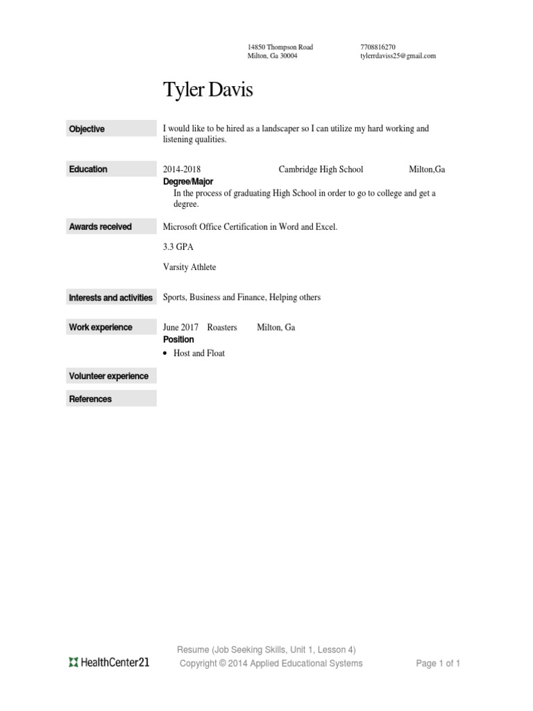 Lesson Attachment-L4-Resume | PDF