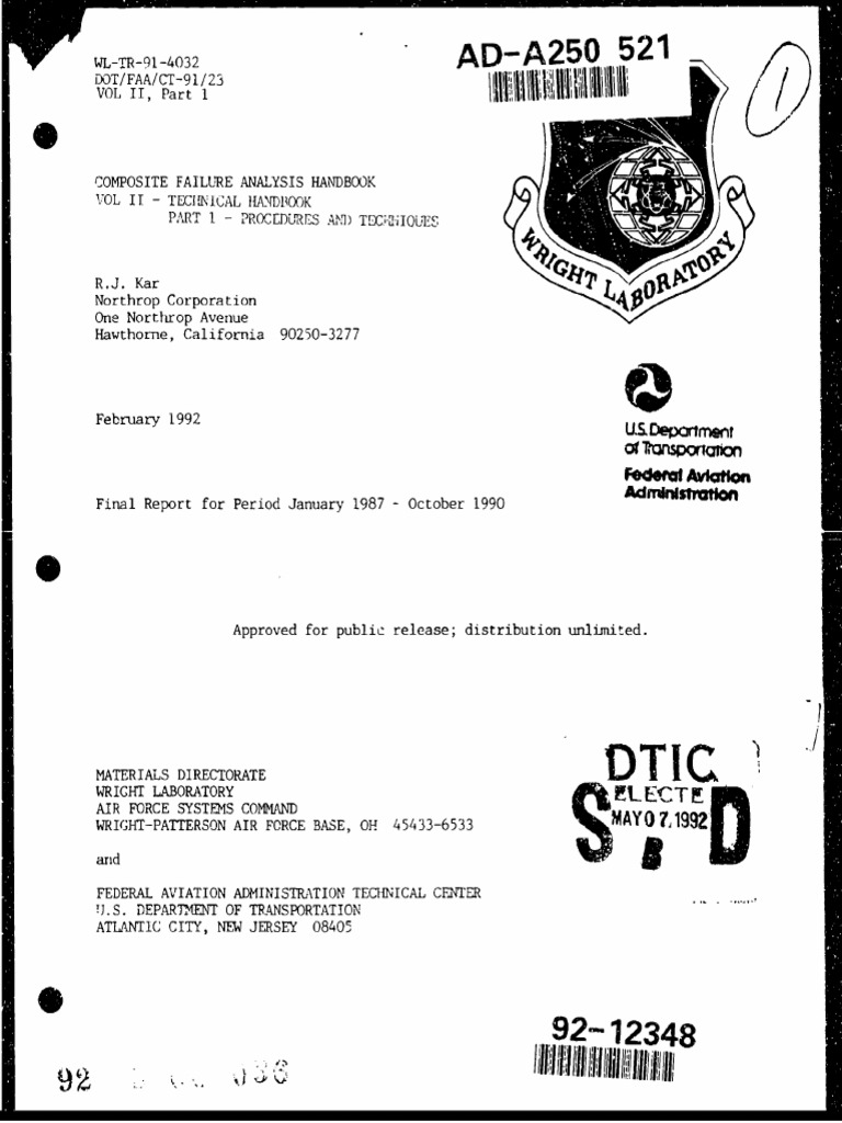 Composite Failure Analysis PDF Scanning Electron Microscope