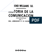 Historia de La Comunicacion. de - Williams, Raymond Moreno, Ampa