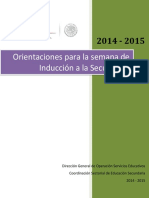 Orientaciones para La Semana de Inducción A La Secundaria-1