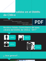 Residuos Solidos en El Distrito de Chilca