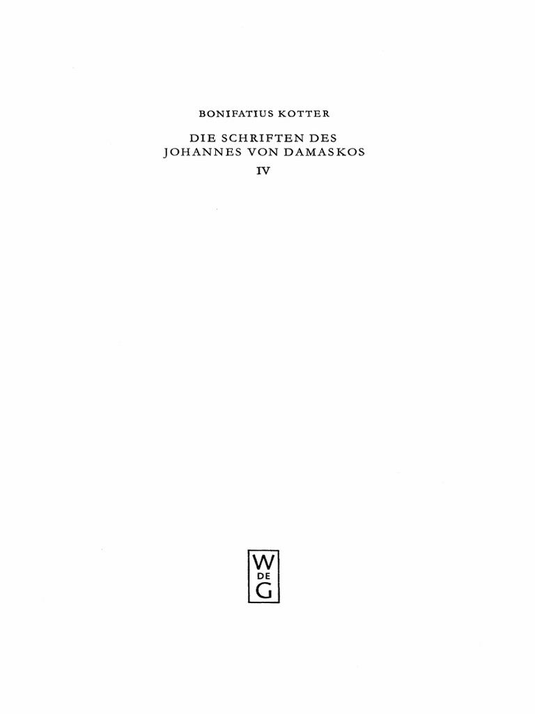 PTS 22 Johannes von Damaskos IV Liber de haeresibus Opera polemica 1981 Clean Censurado pdf