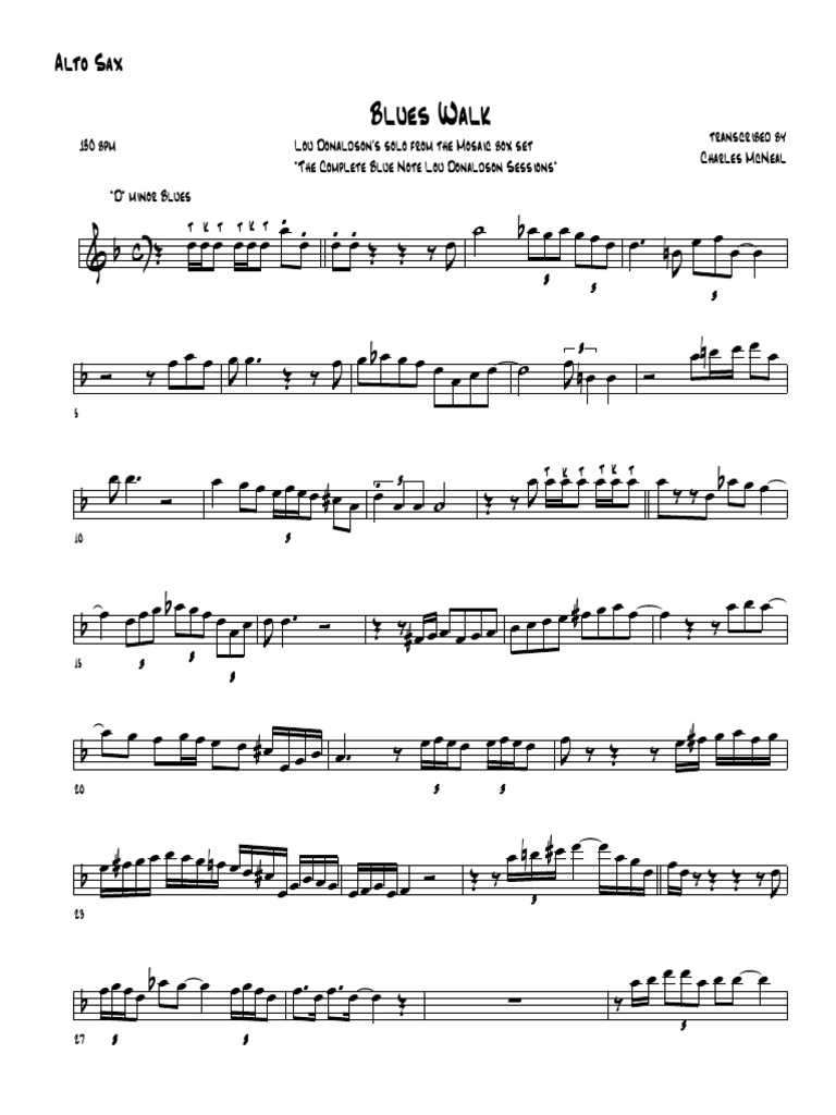 Blues Walk Lou Donaldson Musique de la diaspora africaine Musique