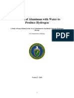 Aluminum Water Hydrogen