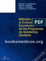 Metodos para La Evaluacion Economica de Los Programas de Asistencia Sanitaria PDF