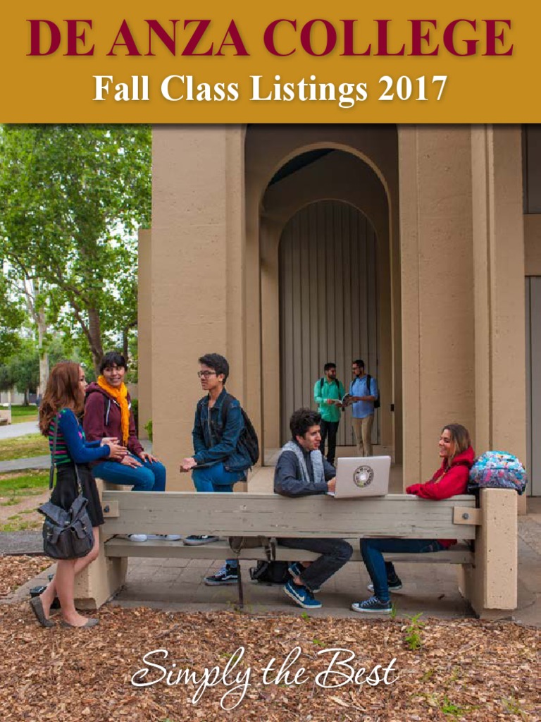 DE ANZA 2017-Fall-Schedule PDF | PDF | Accounting | Audit