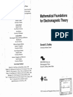 Livro - Mathematical Foundations For Electromagnetic Theory PDF