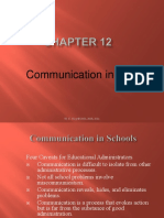 Communication in Schools: W. K. Hoy © 2003, 2008, 2011