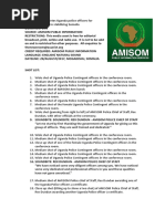 AMISOM Fetes Uganda Police Officers for Distinguished Role in Stabilizing Somalia