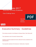 Airtel Icreate 2017: Executive Summary Guidelines