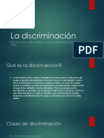 La Discriminación