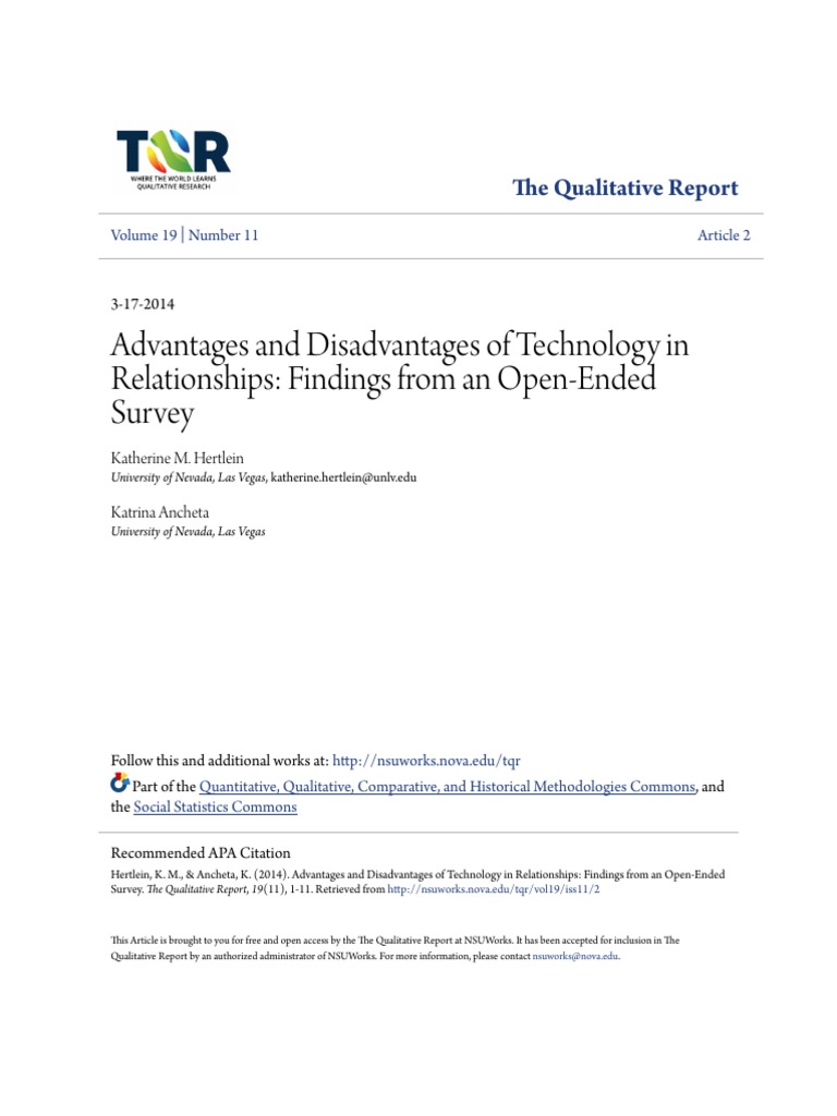 Advantages and Disadvantages of Technology in