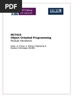 MCT619 - Syllabus Object Oriented Programming (Java)