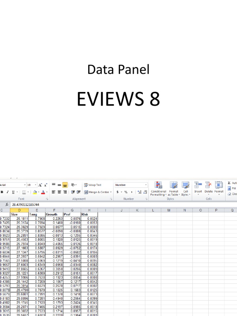 Model Efek dalam Analisis Data Panel | PDF