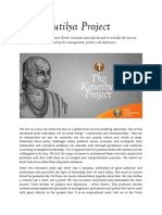 The Kautilya Project Brief