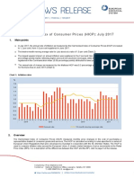 Harmonised Index of Consumer Prices (HICP) : July 2017: 1. Main Points